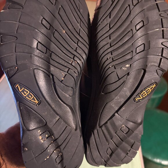 Womens Keen Black Leather Presidio Hiking Comfort Sneakers  Size 8 - Picture 8 of 10